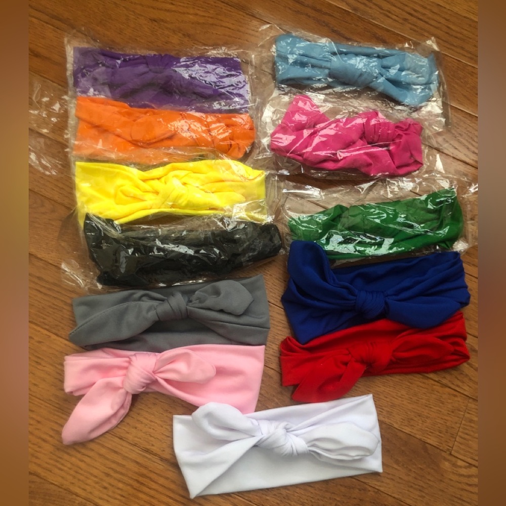 New Set of 12 Baby Headbands
